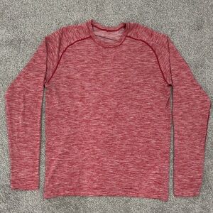 lululemon athletica Red Metal Vent Long Sleeve Tee
